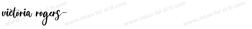 victoria rogers字体转换